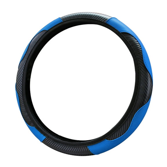JANGSLNG Steering Wheel Cover 38cm Anti Slip Faux Leather Universal Protective Car Steering Wheel Cover for Auto