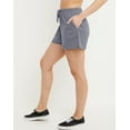 thumbnail image 2 of Hanes Originals Women's Tri-Blend Shorts, 2.5" Athletic Navy Heather L, 2 of 5