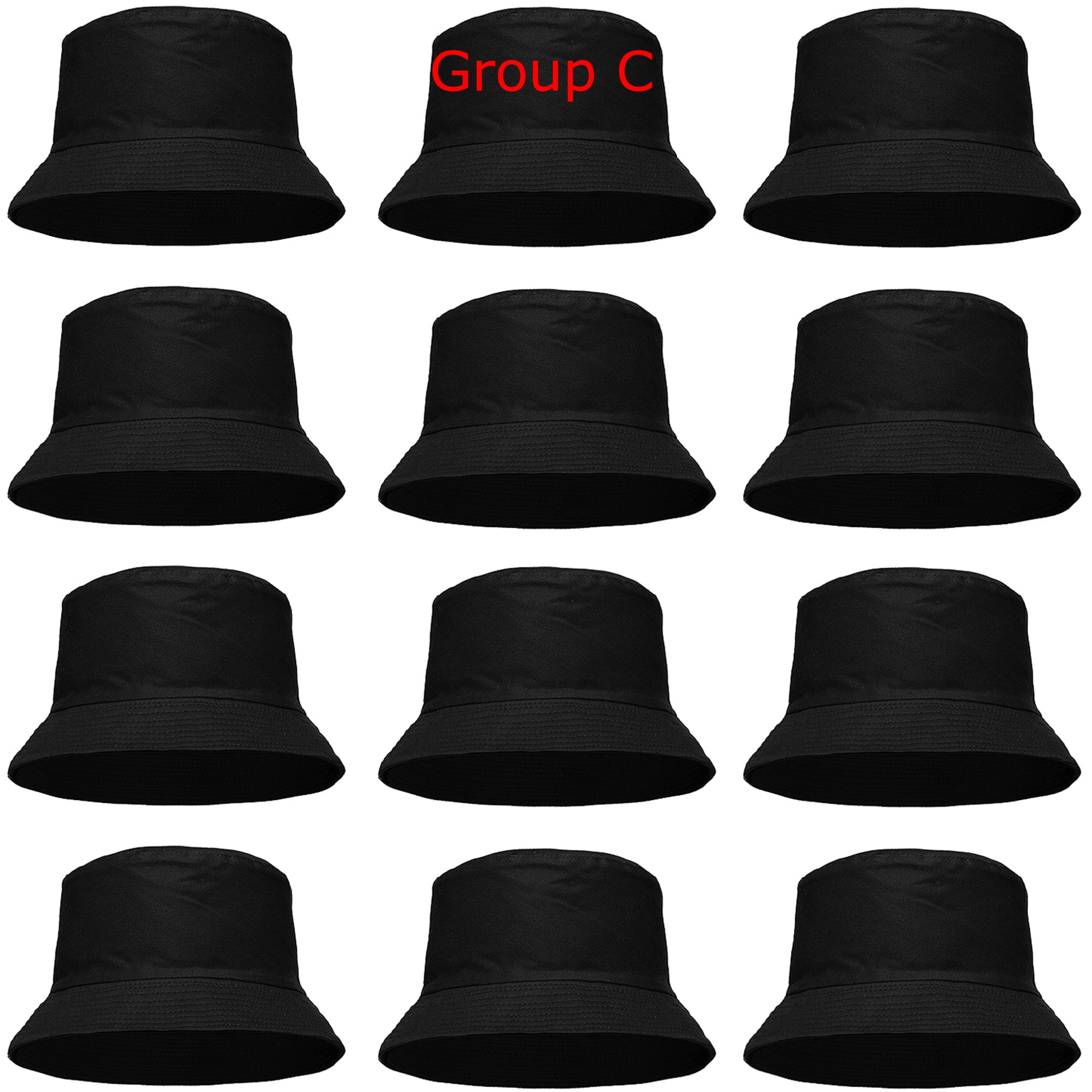 Wholesale 12-Pack Assorted Bucket Hat For Men Women Summer Travel Beach ...