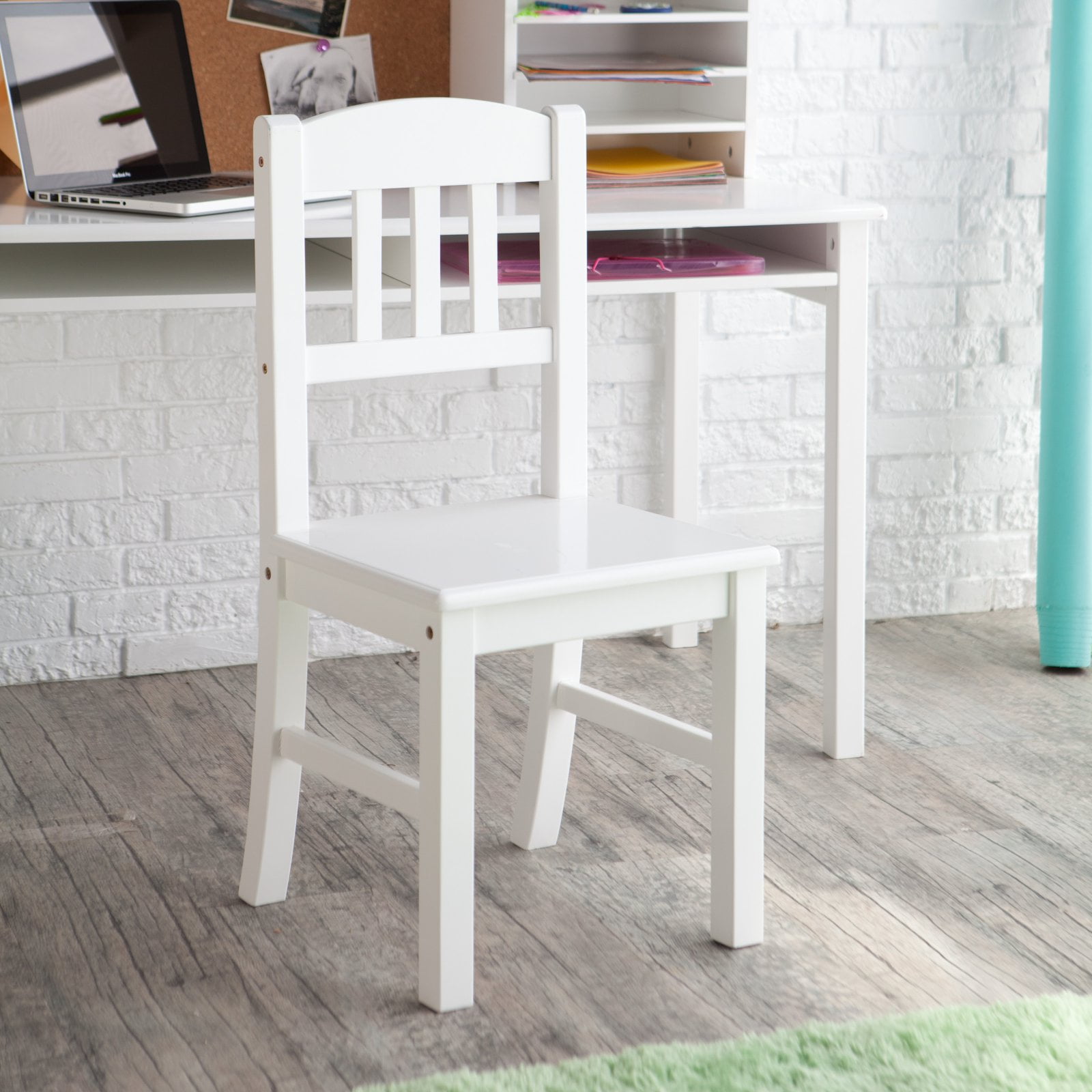 Guidecraft Media Desk Amp Chair Set White Walmart Com