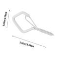 thumbnail image 2 of 10pcs String Lights Hook Screw Hook for Outdoor String Light Screw Hanger, 2 of 5
