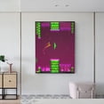thumbnail image 5 of Lsque Geometry Dash Pattern Canvas Wall Art – 30x40in Decorative Picture, Contemporary Canvas Print for Home & Office（Vertical）, 5 of 8