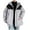 White, variant on IYTR Winter Coats for Men Three In One Warm Coats Waterproof Hooded Down Jacket Long Sleeve Outdoor Thermal Outwear (Green,XXXL)
