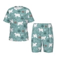 thumbnail image 1 of Balery whiter Snow bear Print Conjunto de Pijama Infantil de Manga Corta con Estampado – Ropa de Dormir de Algodón Suave-Small, 1 of 6