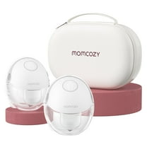 Momcozy Breast Pump Hands Free Mobile Style | M6, All-In-One Design Electric Breast Pump Elegant Gray 2 Count