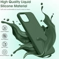 thumbnail image 2 of Liquid Silicone Case for iPhone 13 Mini (5.4''), [Scratch-Resistant, Anti-Fingerprint, Shockproof] Protective Slim Phone Case, 4-Layer Cover with Microfiber Lining, Silky-Soft Touch, Green, 2 of 14