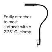 Reliable UberLight Flex 3200TL Light LED, Desk Lamp With Clamp, Black
