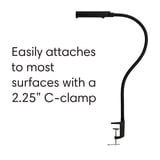 Reliable UberLight Flex 3200TL LED Task Light with Clamp, Black ...