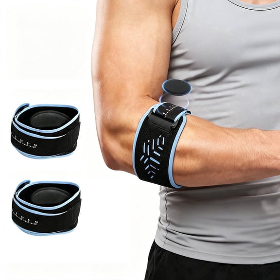 2‑Pack Sports Elbow Straps – Adjustable Shock‑Absorbing Bands, Unisex, Multi‑Sport Use