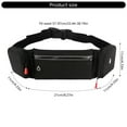 thumbnail image 5 of Double Pocket Running Belt Waist Bag Money Belt Bag Waterproofs Sports Fanny Pack Travel Workout Belt Sport Waist Bag, 5 of 11