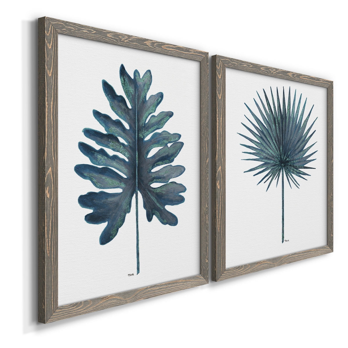 Blue Oasis I - Premium Framed Canvas 2 Piece Set - Ready to Hang