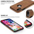 thumbnail image 6 of Classy Design Luxury Leather Phone Case for iPhone XR Non-Slip Grip Full Body Ultra Slim Protective Case 6.1 Inch (Brown), 6 of 12