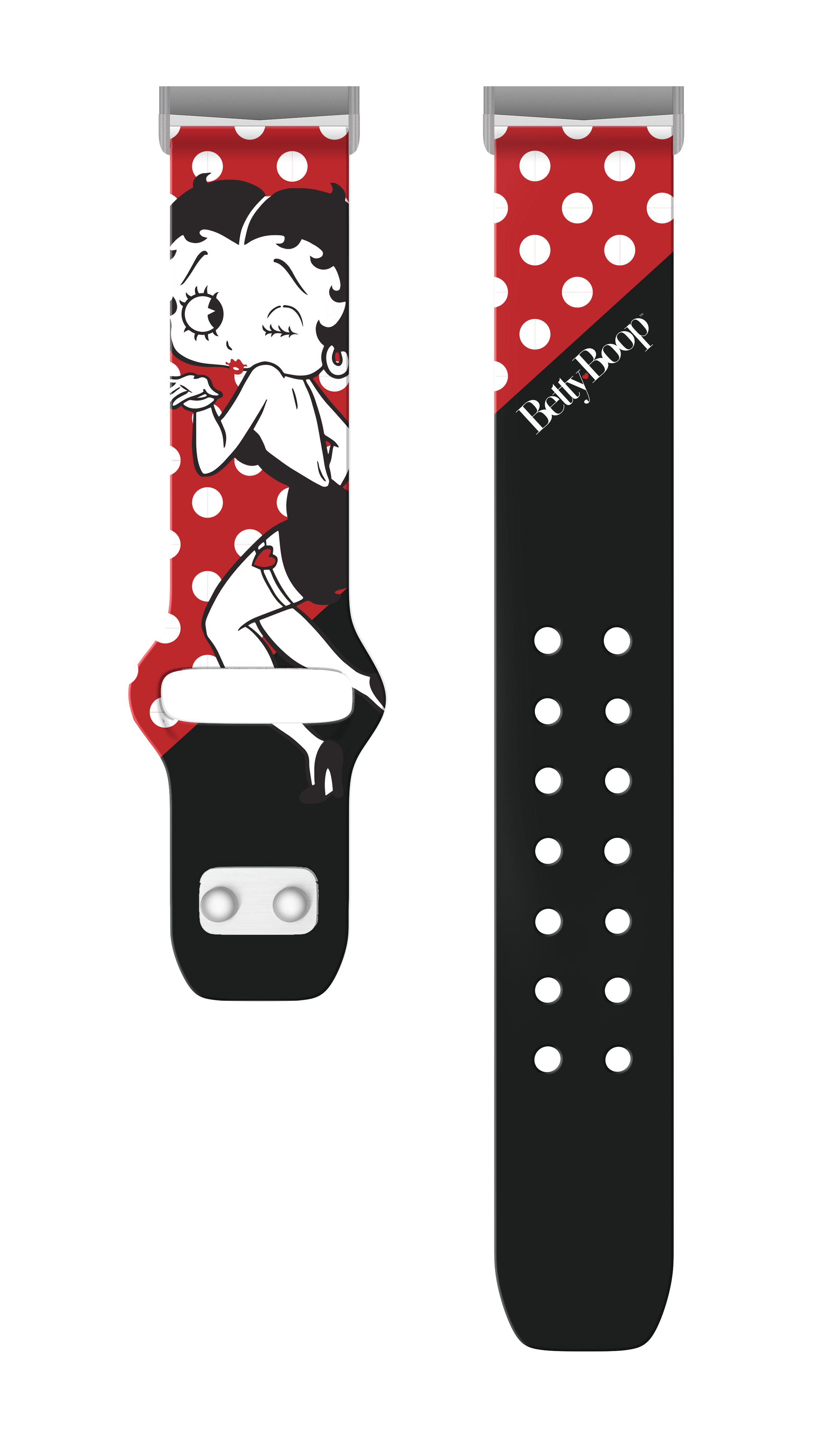 Betty Boop Classic HD Watch Band Compatible with FitBit Versa 3 & Sense (20mm Short Betty Boop) by Affinity Bands