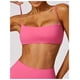thumbnail image 3 of Sujetador deportivo con cuello cuadrado for mujer, tirantes finos, camisola acolchada, Yoga, espalda cuadrada inalámbrica, sujetador de entrenamiento, Top corto, 3 of 6