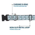 thumbnail image 5 of Buckle-Down Pet Collar, Dog Collar Plastic Buckle, Shark Rows Light Blue, 15 to 24 Inches 1.0 Inch Wide, 5 of 8