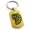 Gold, variant on Stainless Steel Aztec Chief Tribe Rune Engraved Dog Tag Keychain Keyring