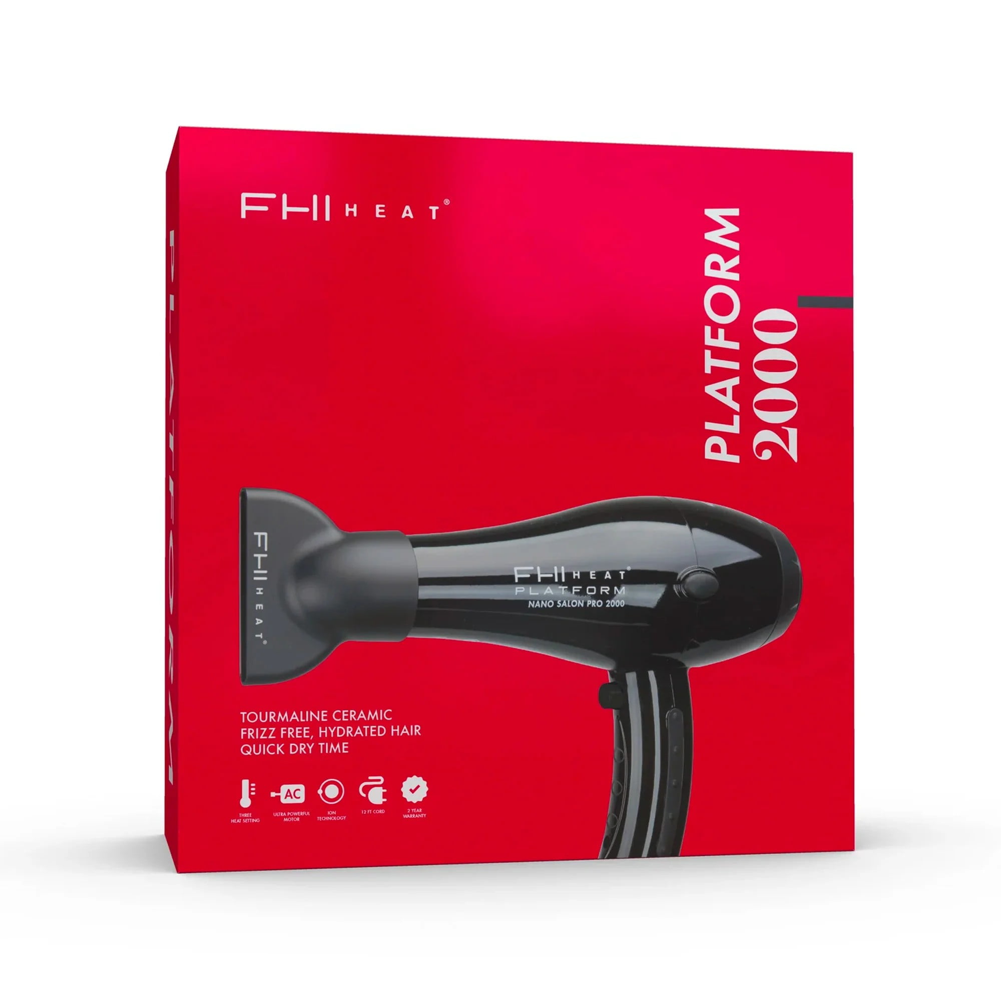 FHI Heat Platform 2000 Nano Power Pro Dryer, Black