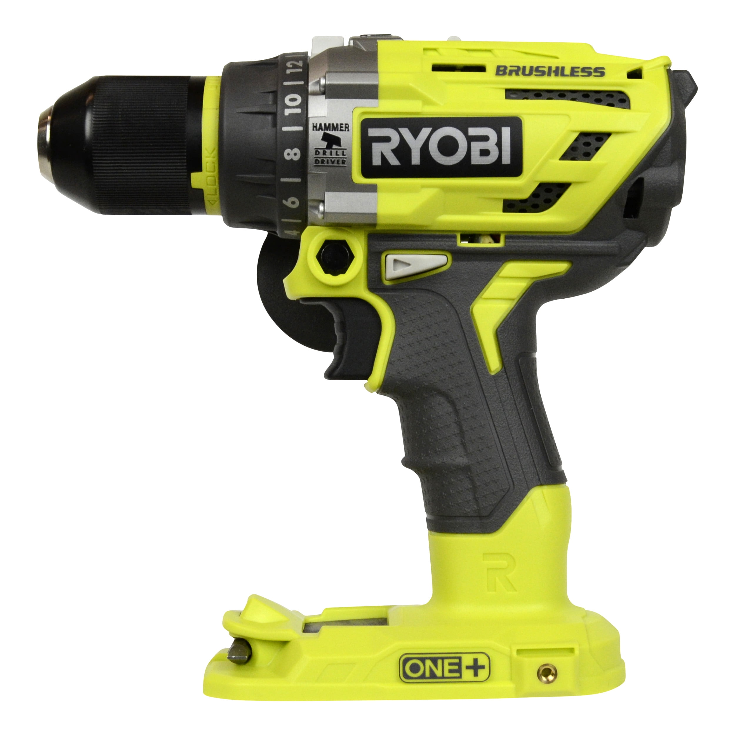 Ryobi Tools P251 18V One+ Lithium-ion Brushless Cordless Hammer Driver, Tool Only - Walmart.com