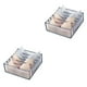 thumbnail image 3 of Advancent Caja de almacenamiento de sujetador de nailon, organizador de cajones de gran capacidad, plegable, 6 compartimentos, organizadores de Gris 2Conjunto, 3 of 6