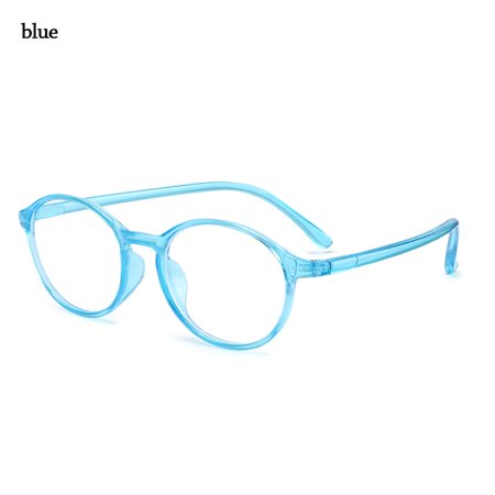 Children Boys Girls Eye Protection Portable Online Classes Anti-blue Light Comfortable Eyeglasses Ultra Light Frame Kids Glasses BLUE