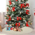 thumbnail image 3 of Knitted Christmas Tree Skirt,Xmas Tree Skirt Mat for Holiday Party Decorations, Thick and Festive Indoor Decor, for Christmas Home Decor, Holiday Gathering and Seasonal Celebrations, 3 of 8
