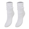 thumbnail image 4 of Kids' Convertible Knee Socks (1 Pair) - Stretchy Cotton Blend Socks for Girls & Boys Ages 3-15, 4 of 7