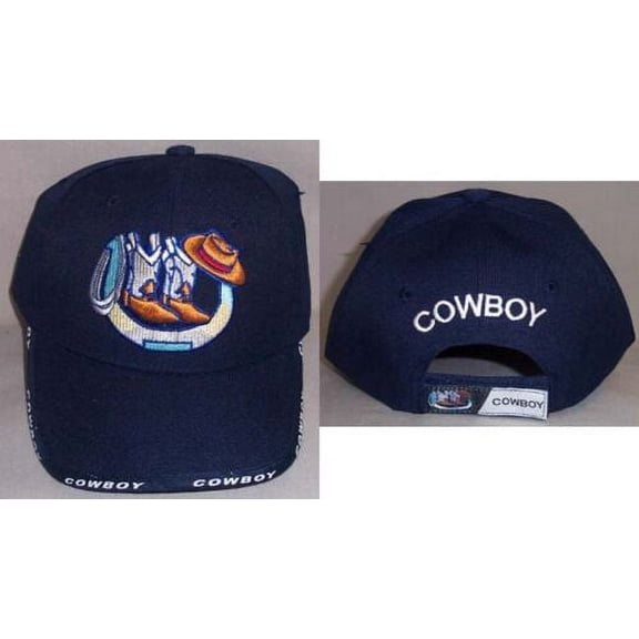 Boots & Hat Rodeo Cow Boy Western Baseball Caps Embroidered (Rodeo10 Z)