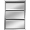 thumbnail image 2 of Outdoor Kitchen Single Drawers 24" W x 6.5" H x 23" D Inch Stainless Steel Flush Mount BBQ Single Drawer for Outdoor Kitchen Island, or Patio Grill Station, 2 of 14
