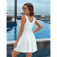 thumbnail image 6 of Flowy Dresses for Women Sleeveless Summer Tank Dress Casual Beach Vacation White S, 6 of 7