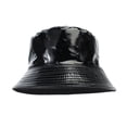 thumbnail image 4 of Sombrero de pescador unisex plegable de verano, informal, para el sol ... Negro, 4 of 9