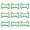 Green, variant on 9Pcs Bone Shaped Spring Snapping Clip Aluminum Alloy Carabiner Key Rings Clip Outdoor Camping Keyring Hook Easy to Use