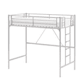 thumbnail image 2 of Zimtown Upgrated Twin Loft Bed with Ladder Metal Bunk Bed with Flat Step Ladder, Gray, 2 of 13