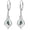 Moss Agate, variant on Teardrop Earrings Sterling Silver Opal Heart Leverback Dangle Earrings for Women Wife Mom Birthday Gifts
