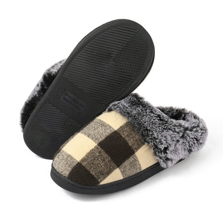 

NASIQXB Couples Men Women On Furry Flat Home Winter Round Toe Keep Warm Prints Slippers Shoes Womens Memory Foam Slippers Slippers for Women Open Toed Platform Slippers for Women