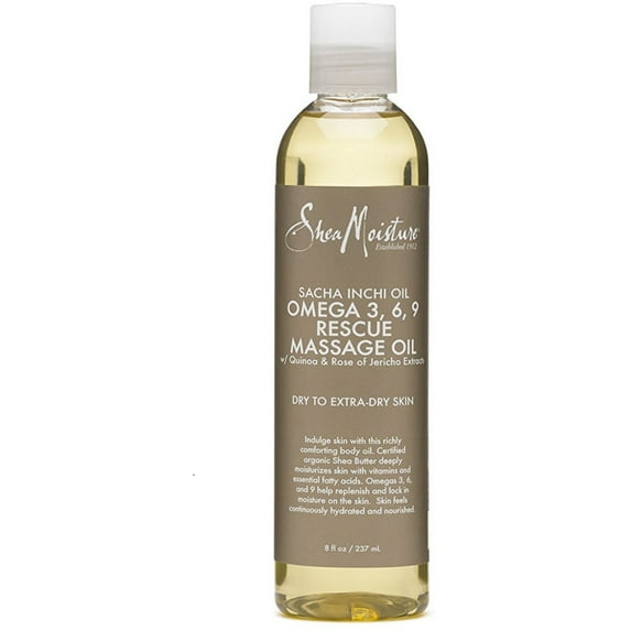 Shea Moisture Omega 3, 6, 9 Rescue Massage Oil 8 oz - (Pack of 2)
