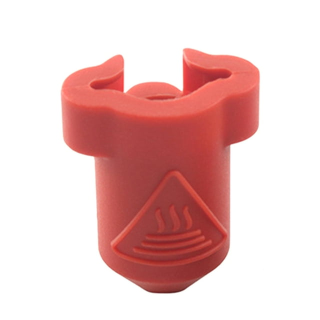 Calcetín de silicona Hotend, funda de aislamiento térmico Hotend, pieza de repuesto resistente a altas temperaturas de 300 degreeC para piezas de impresora Rojo