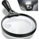 thumbnail image 2 of Extra Large Led Handheld Magnifying Glass With Light - 2x 4x 25x Lens Zoom Lightweight Shatterproof Magnifiers, 2 of 3