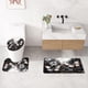 thumbnail image 4 of Set de decoración de baño Litabel, diseño de mariposas negras con estampado floral, 4 unidades, 4 of 6