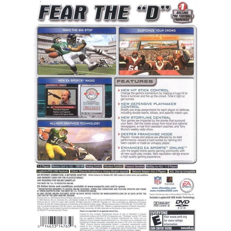 Madden NFL 2005 PlayStation 2 Walmart