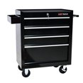 thumbnail image 4 of Rolling Tool Chest, 4 Drawer Tool Box with Wheels, Heavy Duty Industrial Service Cart Storage Organizer with Locking System, Rolling Tool Box Organizer Tool Case for Garage, Repair Shop-BLACK, 4 of 13