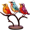 thumbnail image 2 of Adornos para observar aves Adornos para decoración del hogar Cien flores Colgante para observar aves Serie de observación de aves Decoración de metal para el hogar (D), 2 of 4