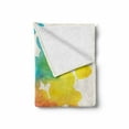 thumbnail image 2 of Watercolor Soft Flannel Fleece Throw Blanket, Hot Air Balloon Rainbow Colors Heart Shapes Cheerful Happy, Cozy Plush for Indoor and Outdoor Use, 50" x 60", Sky Blue Yellow Pink Red, by Ambesonne, 2 of 6