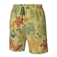 thumbnail image 5 of Naloa Floral with Butterflies Men's Beach Shorts, Surfing shorts, Swim trunks, Quick Dry Swim Trunks for Surfing Beach Fun - XX-Large, 5 of 9