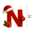 thumbnail image 3 of DAMAI 26 Letter Ornaments for Christmas Tree Decorations, 2025 New Acrylic Letter Personalized Christmas Ornaments With Santa Hats And Gift Boxes, Xmas Alphabet for DIY Crafts, 3 of 6