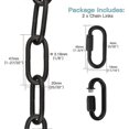 thumbnail image 5 of Lighting Chain, 6 Feet Black Lighting Fixture Chain, Metal Chandelier Chain, 5 of 5