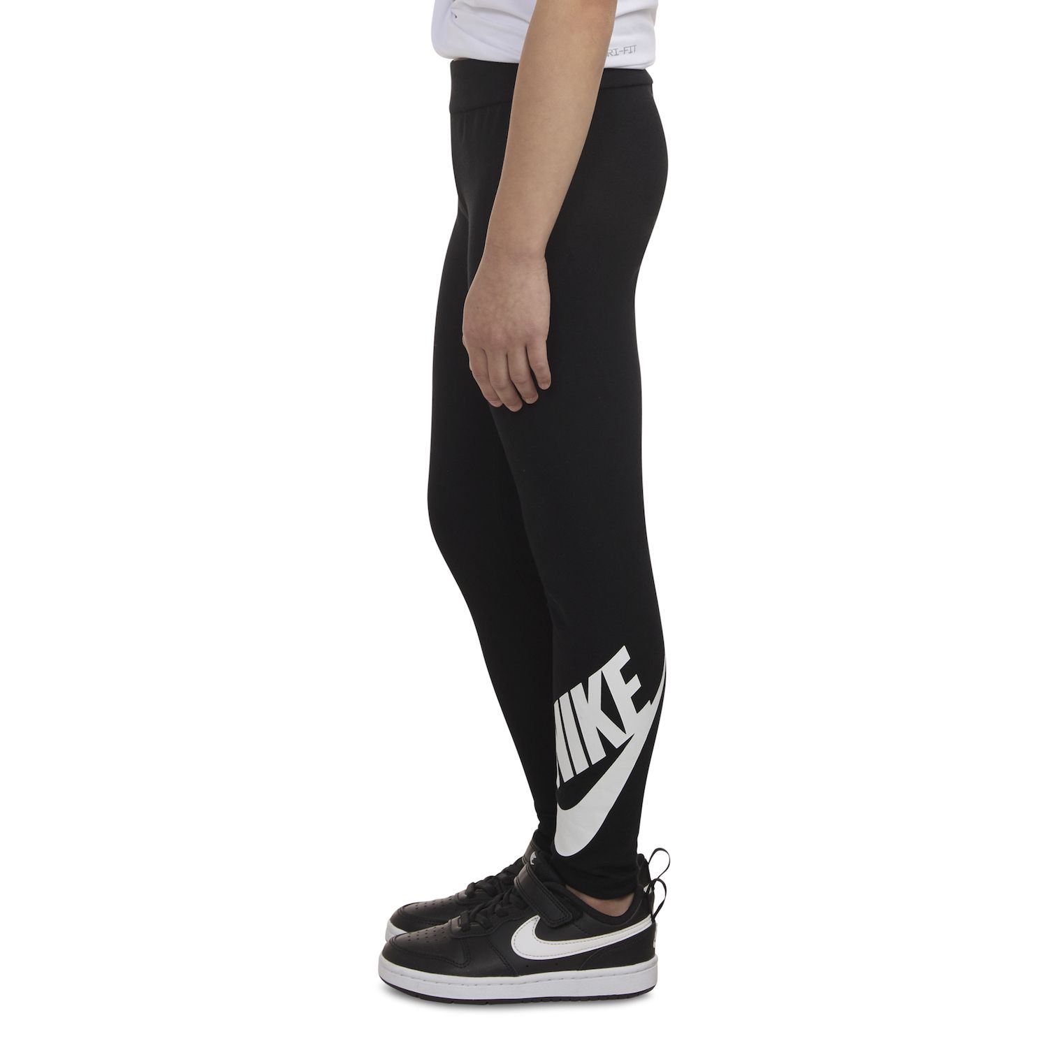 Nike Club Girls' High Rise Leggings Black photo 3