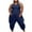 Gray, variant on jsaierl Jumpsuits for Women Casual, Women's Summer Plus Size Solid Color Halter Harlan Jumpsuit