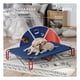thumbnail image 2 of Cama Elevada para Perro con Malla Transpirable, Catre de Mascotas Esquimal(Azul - Rojo,122x85x20 cm), 2 of 7