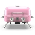 thumbnail image 6 of Kenmore 2-Burner Portable Tabletop Retro Gas Grill, Pink, 6 of 18
