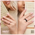 thumbnail image 3 of Rinfit Silicone Rings for Women & Men - Couple Sets Rubber Wedding Bands - Inner Step Edge & Space Collection - Gunmetal Gray, Rose Gold, 3 of 11